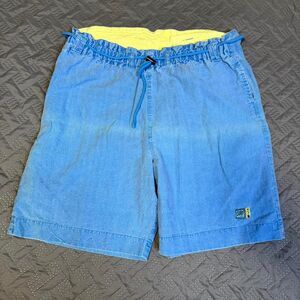 Vintage 80s 90s Gitano RARE SURF The Wave Shorts Size Large Summer 45% Cotton